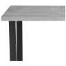 Деревянные столы Лота Лофт 140 25 мм бетон / черный матовый