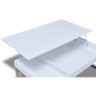 Журнальный столик-трансформер J030 в цвете белый глянец
