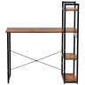 Столы Стол письменный с полками Frame 100x45x110см лофт, чёрный