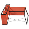 Столы Стол письменный с полками Frame 100x45x110см лофт, чёрный
