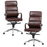 Кресла руководителя Набор 2 шт Офисное кресло для руководителей DOBRIN ARNOLD, коричневый