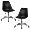 Офисные кресла Набор 2 шт Офисное кресло для персонала DOBRIN MICKEY, чёрный