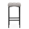 Барные стулья Лофт серый (катания сильвер) / черный