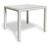 Раскладные и раздвижные столы Плетеный стол MILANO 90 см белый