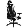Import.categories_DOBRIN Кресло игровое DOBRIN DALLAS, черно-белая ткань