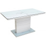 ALTA G120 раздвижной стол со столешницей из глазурованного стекла, max длина 160 см