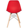 Стулья Стул обеденный DOBRIN DSW, ножки светлый бук, цвет красный (R-02)