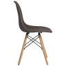 Стулья Стул пластиковый Eames DSW GRID коричневый