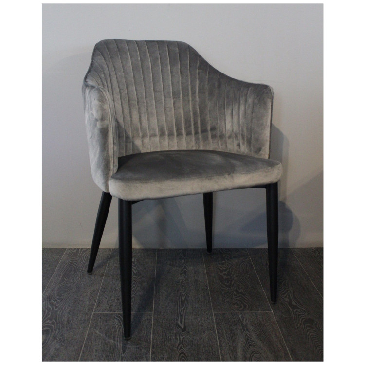 Стул-кресло FYC207/DC207 Стул мягкий серый