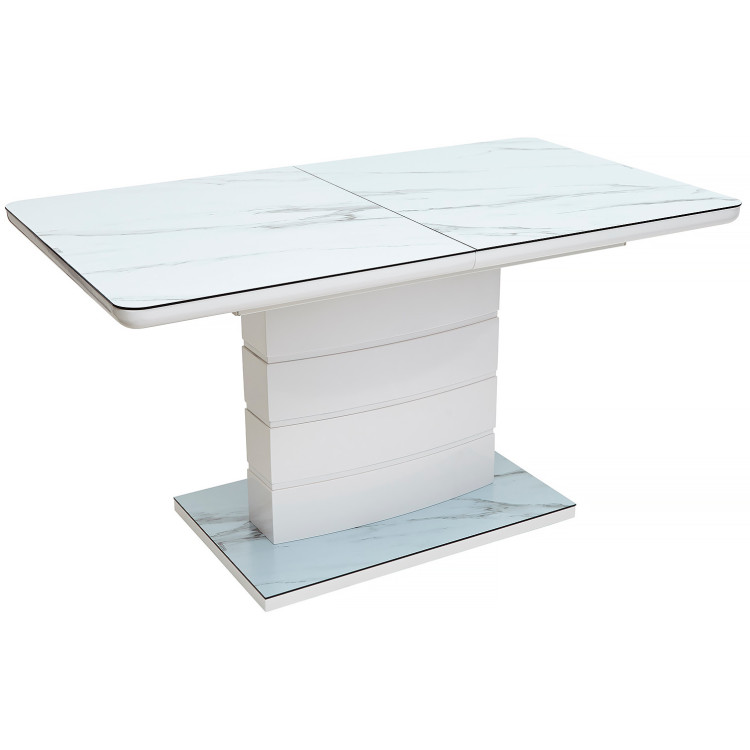 Раздвижной стол ALTA G140 со столешницей из глазурованного стекла, max длина 180 см