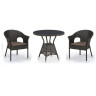 Садовые обеденные группы Комплект плетеной мебели T707ANS/Y79-W53 Brown (2+1)
