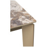 Стол обеденный CORNER 120 раздвижной, столешница керамическая GLOSS LUXURY PANDORA SOLID CERAMIC, каркас TAUPE, DISAUR
