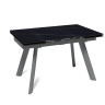 Керамические столы Стол раскладной Stone (120+30+30), керамика матовая Black Gold