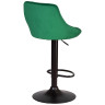 Барные стулья Набор 2 шт Стул барный DOBRIN LOGAN BLACK, зеленый велюр (MJ9-88)
