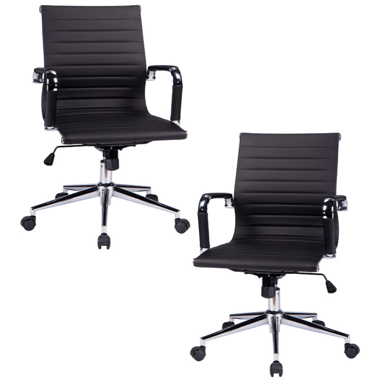 Кресла руководителя Набор 2 шт Офисное кресло для руководителей DOBRIN CLAYTON, чёрный