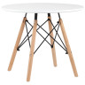 Обеденные (кухонные) столы Eames DSW детский белый, ножки массив бука