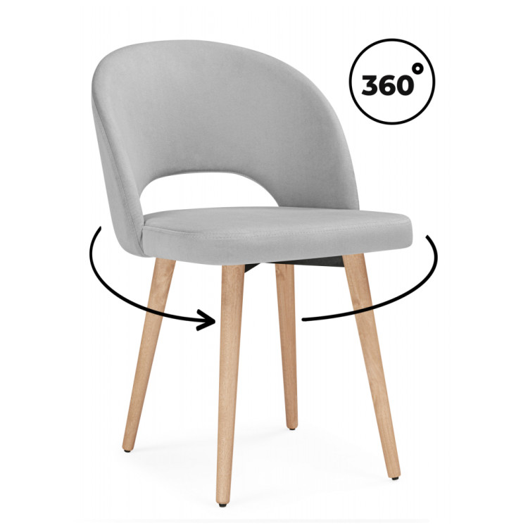 Деревянные стулья Курбис 360 светло-серый (zd 960) / светлое дерево