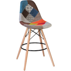 Барные стулья из коллекции Eames. Барный стул DSW BAR мозаика