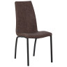Стулья Стул обеденный DOBRIN MARK, черные ножки, коричневая винтажная экокожа (RU-05)