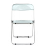 Пластиковые стулья Fold складной clear gray-blue