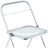 Пластиковые стулья Fold складной clear gray-blue