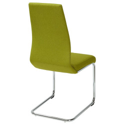 Стул ZIGZAG GREEN/CHROME салатовый/хром М-City