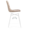 ЧИЛЛИ К обеденный стул с обивкой тканью, цвет бежевый (velutto 05)
