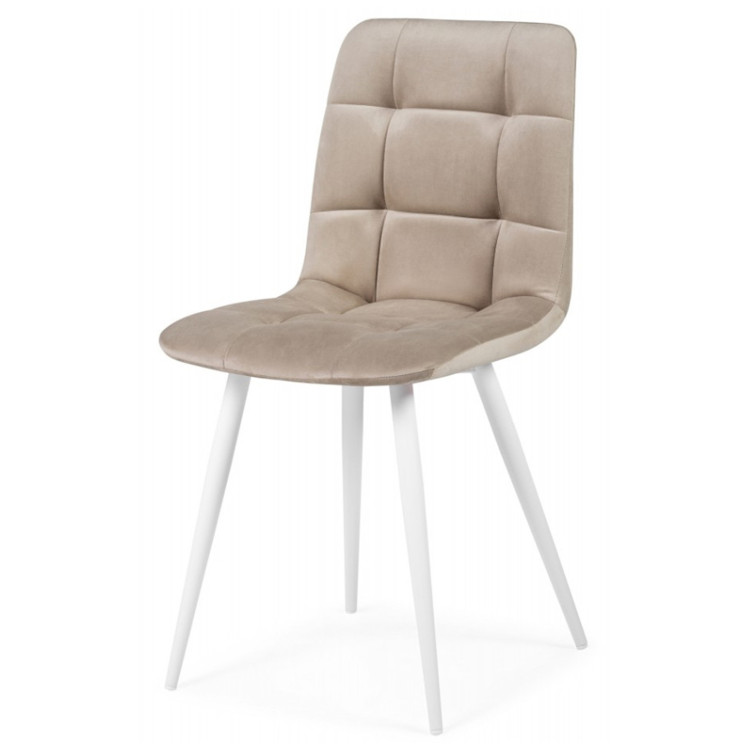 ЧИЛЛИ К обеденный стул с обивкой тканью, цвет бежевый (velutto 05)