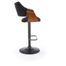 Барные стулья Барный стул Halmar H-124 (черный/орех)