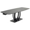 MATERA 160 стол с керамической столешницей, цвет матовый черный мрамор (NERO KL-116) ®DISAUR