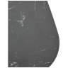 MATERA 160 стол с керамической столешницей, цвет матовый черный мрамор (NERO KL-116) ®DISAUR