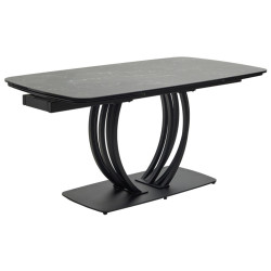 MATERA 160 черный мрамор матовый / черный каркас