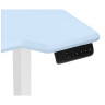 МАРКОС 120 компьютерный стол с регулировкой по высоте, цвет голубой / белый