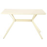 Ламинированные столы DT652 Стол обеденный БЕЖЕВЫЙ 120*80*76, столешница МДФ, основание металл