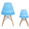 Стулья GH802 Стул пластиковый, ГОЛУБОЙ, каркас бук