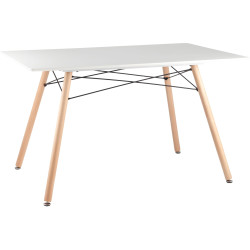Ламинированные столы белого цвета. DSW RECTANGLE обеденный стол с ламинированной столешницей