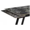 Керамические столы Силлем 120(180)х80 риальто серый темный / черный