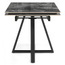 Керамические столы Силлем 120(180)х80 риальто серый темный / черный