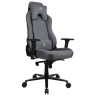 Компьютерное кресло для геймеров AROZZI VERNAZZA с комбинированной обивкой текстиль-экокожа серого цвета