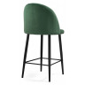 АМИЗУРЕ полубарный стул с обивкой тканью велюр, цвет изумруд