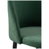 АМИЗУРЕ полубарный стул с обивкой тканью велюр, цвет изумруд
