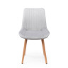 Стулья Седа 360 светло-серый (zd 960) / светлое дерево