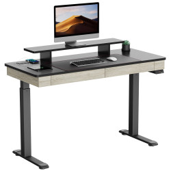 Стол для компьютера c электрической регулировкой по высоте и 2 ящиками EUREKA ERK-ED-I55-OG