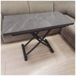 B2495 серый мрамор Стол-трансформер