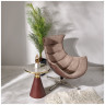 Дизайнерские кресла Кресло LOBSTER CHAIR латте искусственная замша, коричневый