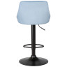 Барные стулья Набор 2 шт Стул барный DOBRIN LOGAN BLACK, пудрово-голубой велюр (MJ9-74)