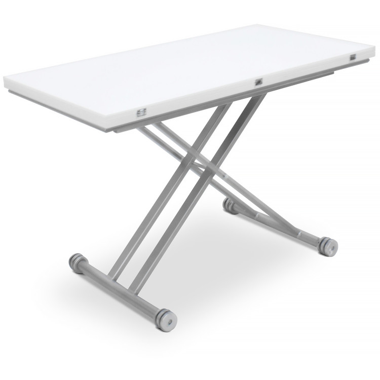 B2166.GL раскладной стол-трансформер с глянцевым покрытием, цвет белый