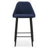 Барные стулья Джама темно-синий / черный матовый