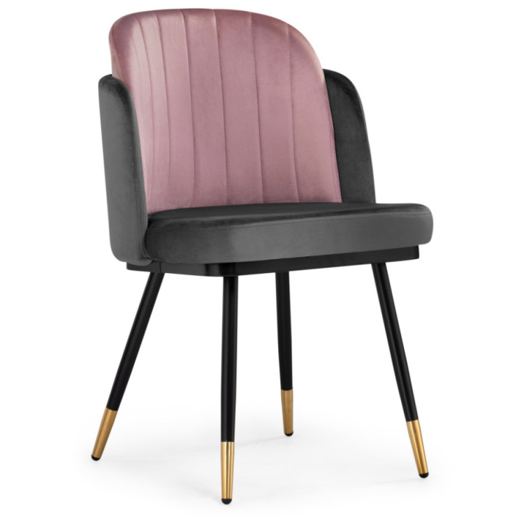 Стулья для гостиной Penelopa dark gray / pink / black / gold