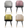 Стулья для гостиной Penelopa dark gray / pink / black / gold